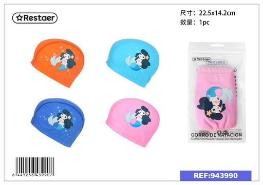 [943990] Gorro de natación PU (niña) - Ropa de natación