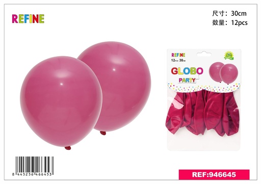 [946645] Globos fucsia perlados 12pcs para fiestas