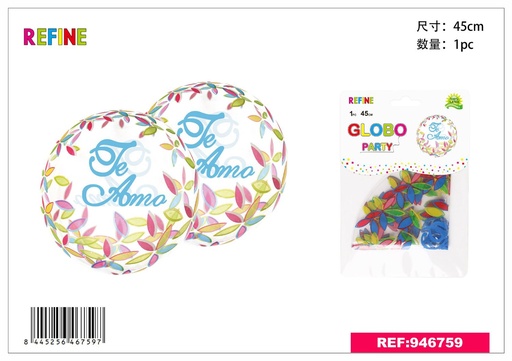 [946759] Set de globos impresos "Te amo" 45cm