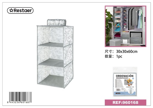 [960168] Organizador de ropa 30x30x60 cm estampado - Artículos de hogar