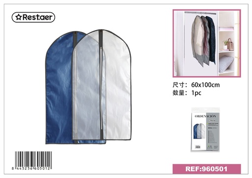 [960501] Funda para trajes 60*100 cm azul - Artículos del hogar