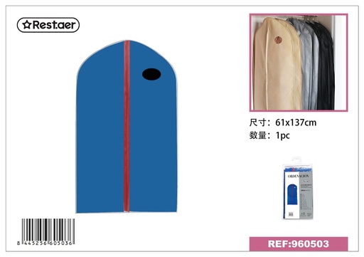 [960503] Funda para abrigos 61x137cm azul para almacenamiento y organización