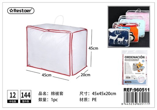 [960511] Bolsa de almacenamiento 45*45*20CM transparente - Organización del hogar