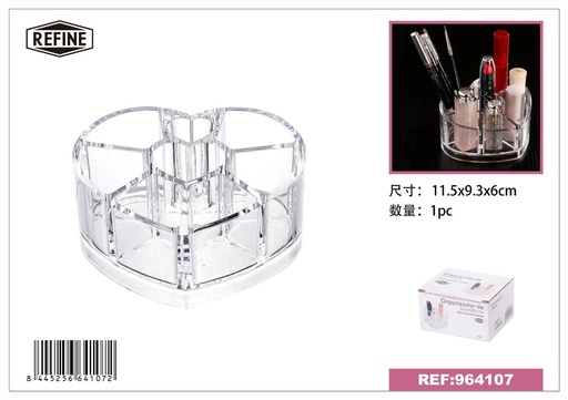 [964107] Organizador de cosméticos 11.5x9.3x6 cm transparente - Artículos de belleza