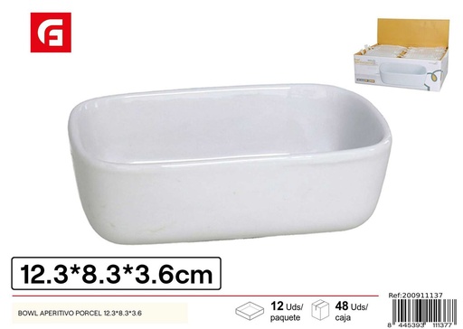 [200911137] Bowl aperitivo 12.3x8.3x3.6cm - Cerámica y vidrio