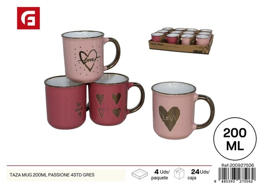 [200927506] Taza mug 200ml Passione 4std gres para café y té