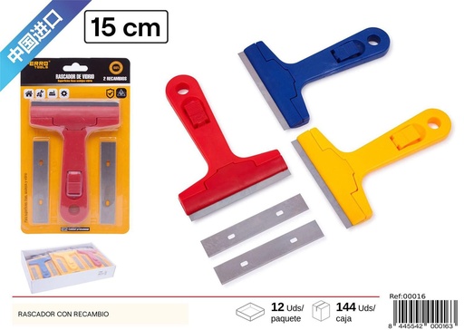 [00016] Rascador con recambio 2 piezas - Utensilios de limpieza