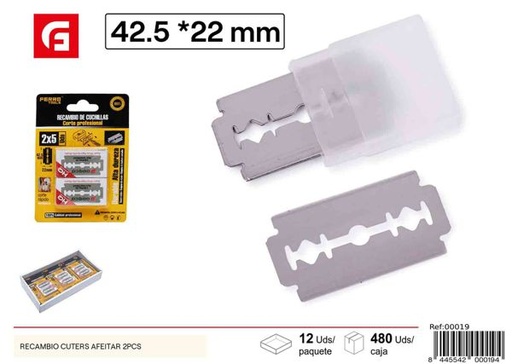 [00019] Recambio de cuchillas para cúter 10 uds para herramientas de ferretería