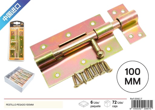 [00617] Pestillo pesado 100 mm - Ferretería