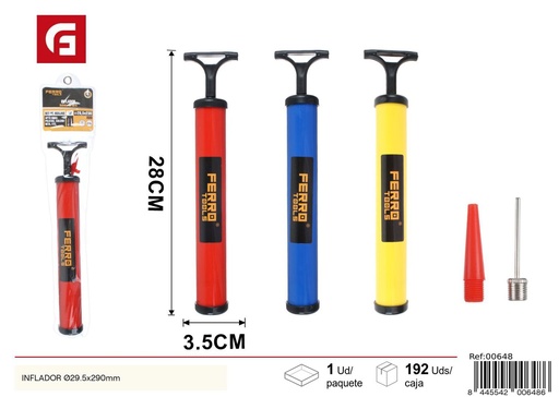 [00648] Inflador 29.5x290mm para bicicletas