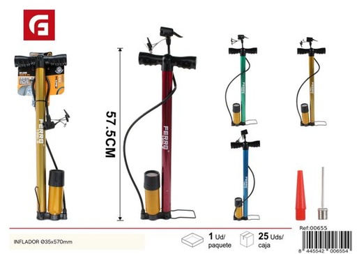 [00655] Inflador de bicicleta Ø35x570mm