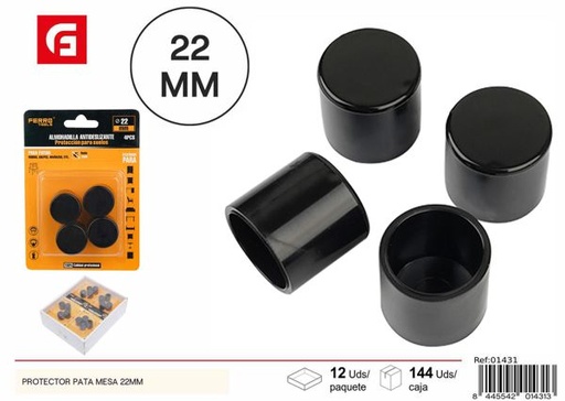 [01431] Protectores de patas de mesa 22mm 4 piezas