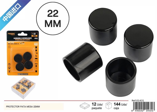 [01431] Protectores de patas de mesa 22mm 4 piezas