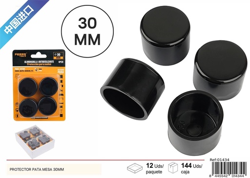 [01434] Protector de patas de mesa 30 mm 4 pcs - Accesorios para el hogar