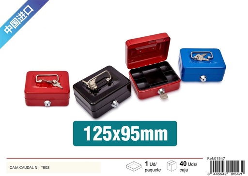 [01547] Caja caudal 125x95x60 mm - Herramientas de ferretería