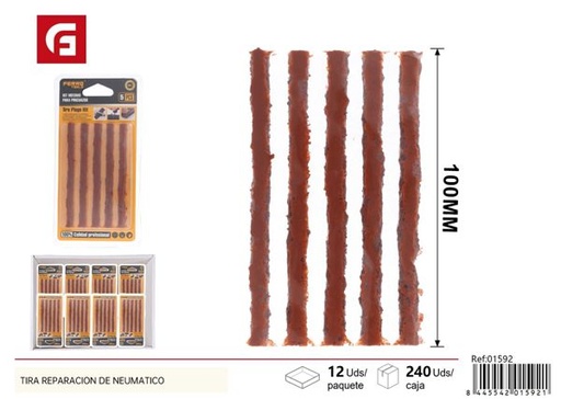 [01592] Tiras de reparación de neumáticos 5pcs