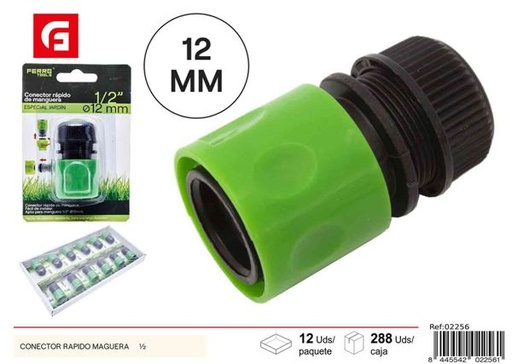 [02256] Conector rápido maguera ½ para jardín