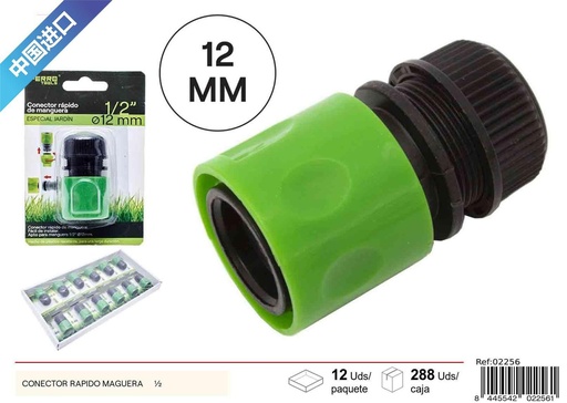 [02256] Conector rápido maguera ½ para jardín