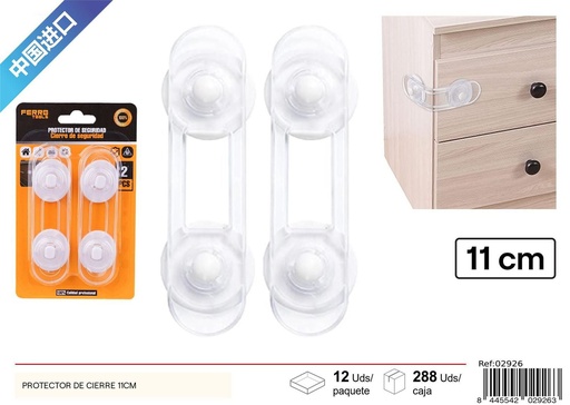 [02926] Protector de cierre 11cm 2pcs para muebles