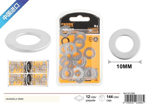 [03386] Arandela 10mm - Accesorios de ferretería