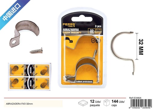 [03464] Abrir de tubo de 32 mm - Accesorios de ferretería