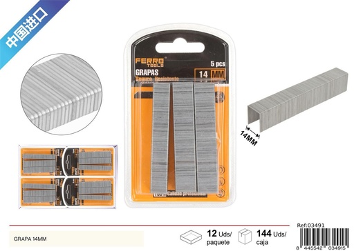 [03491] Grapa de acero 14mm para herramientas y fijación