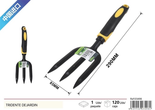 [03498] Tridente de jardín para cavar y plantar