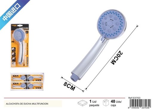[03703] Alcachofa de ducha con spray único y tres funciones - Accesorios de baño