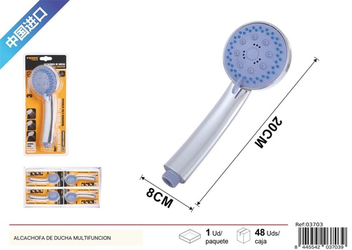 [03703] Alcachofa de ducha con tres funciones