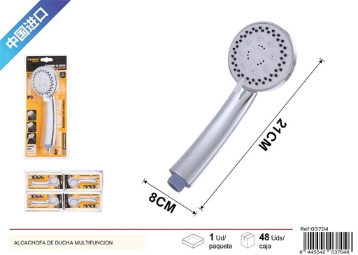 [03704] Alcachofa de ducha con tres funciones para baño