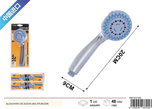 [03705] Alcachofa de ducha con 5 funciones