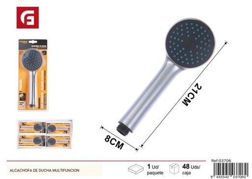 [03706] Alcachofa de ducha cromada de un solo chorro