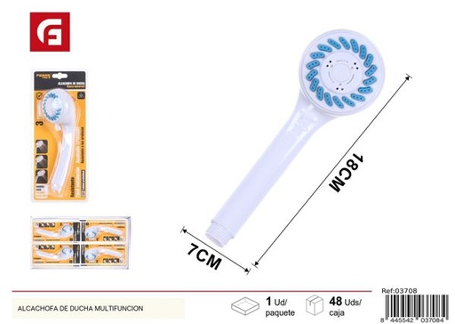 [03708] Alcachofa de ducha de tres funciones