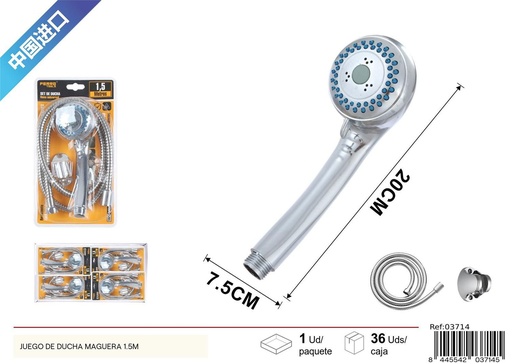 [03714] Set de ducha 1.5m tres funciones