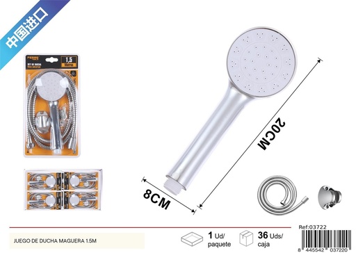 [03722] Juego de manguera de ducha 1.5 m - Accesorios de baño