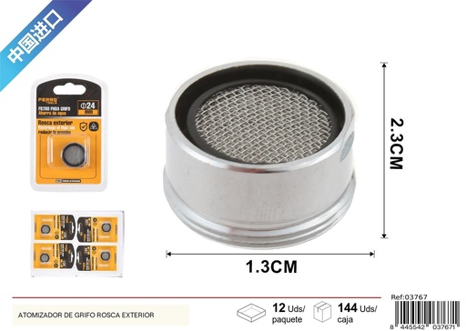 [03767] Filtro para grifo ahorro de agua 1 pieza - Accesorios de fontanería