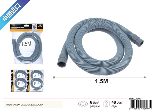 [03807] Alargador desagüe para lavadora 1.5m - Accesorio de baño