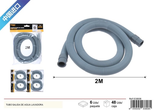 [03808] Alargador desagüe para lavadora 2.0 m - Accesorios de plomería 