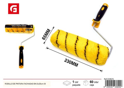 [03825] Rodillo de pintura para fachadas Ø4.5x23cm (9'') para pintura