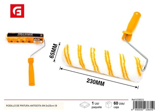 [03831] Rodillo de pintura antigoteo Ø4.5x23cm (9'')