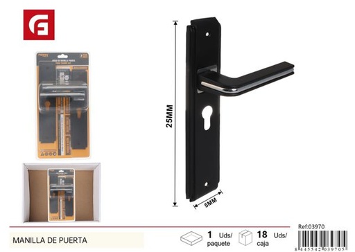 [03970] Manilla de puerta 50x250mm eje 47mm para puertas y ventanas