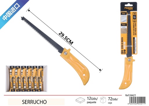 [04421] Serrucho mini 21 cm mango plástico - Herramientas de ferretería 