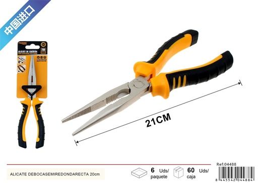 [04488] Alicate de boca semi redonda 20CM - Herramientas