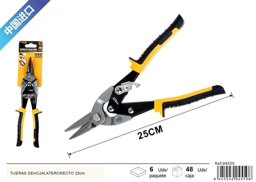 [04550] Tijeras de hojalatero recto 25cm para corte de metales