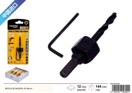 [04699] Broca de madera 19-28mm - Herramientas de ferretería