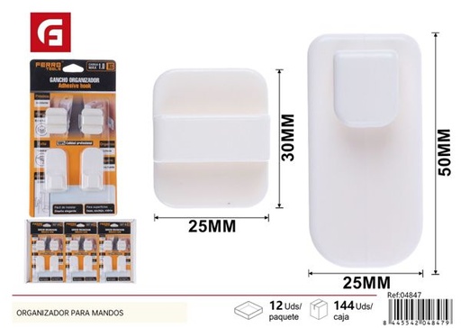 [04847] Organizador adhesivo para mandos para almacenamiento