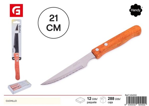 [10450] Cuchillo de cocina mango madera