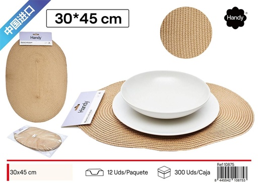 [10875] Salvamantel ovalado 30*45 cm - Textil para el hogar