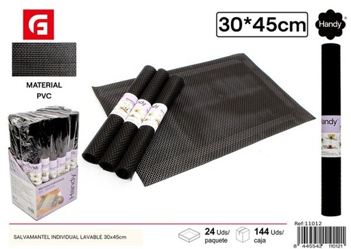 [11012] Salvamantel individual lavable 30*45cm para mesa