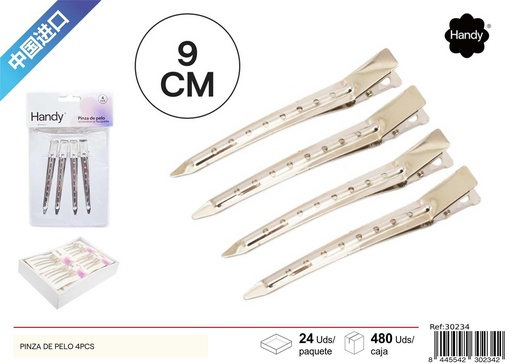 [30234] Pinza de pelo 4 pcs - Accesorios de belleza